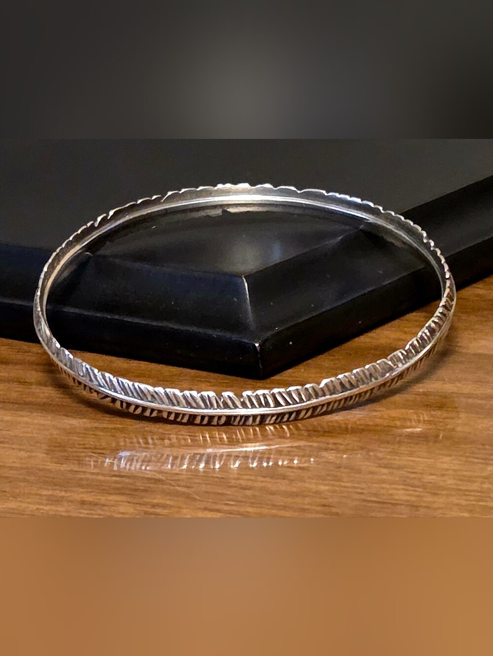 Silpada Sterling Silver Feather Bangle Bracelet
